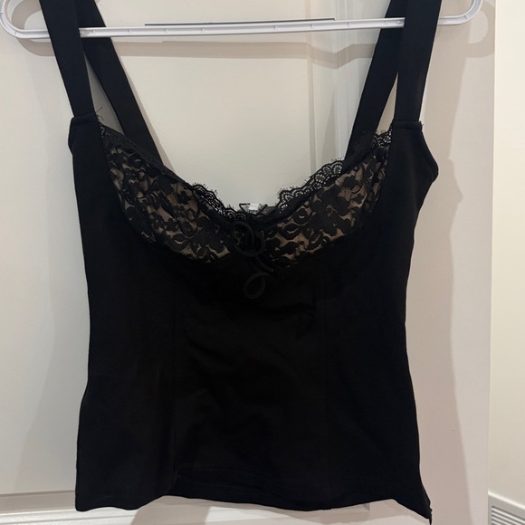Revolve Daniela Top Black Corset Lace - Picture 3 of 4